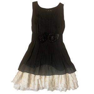 Ryu Black and Cream Party Dress
